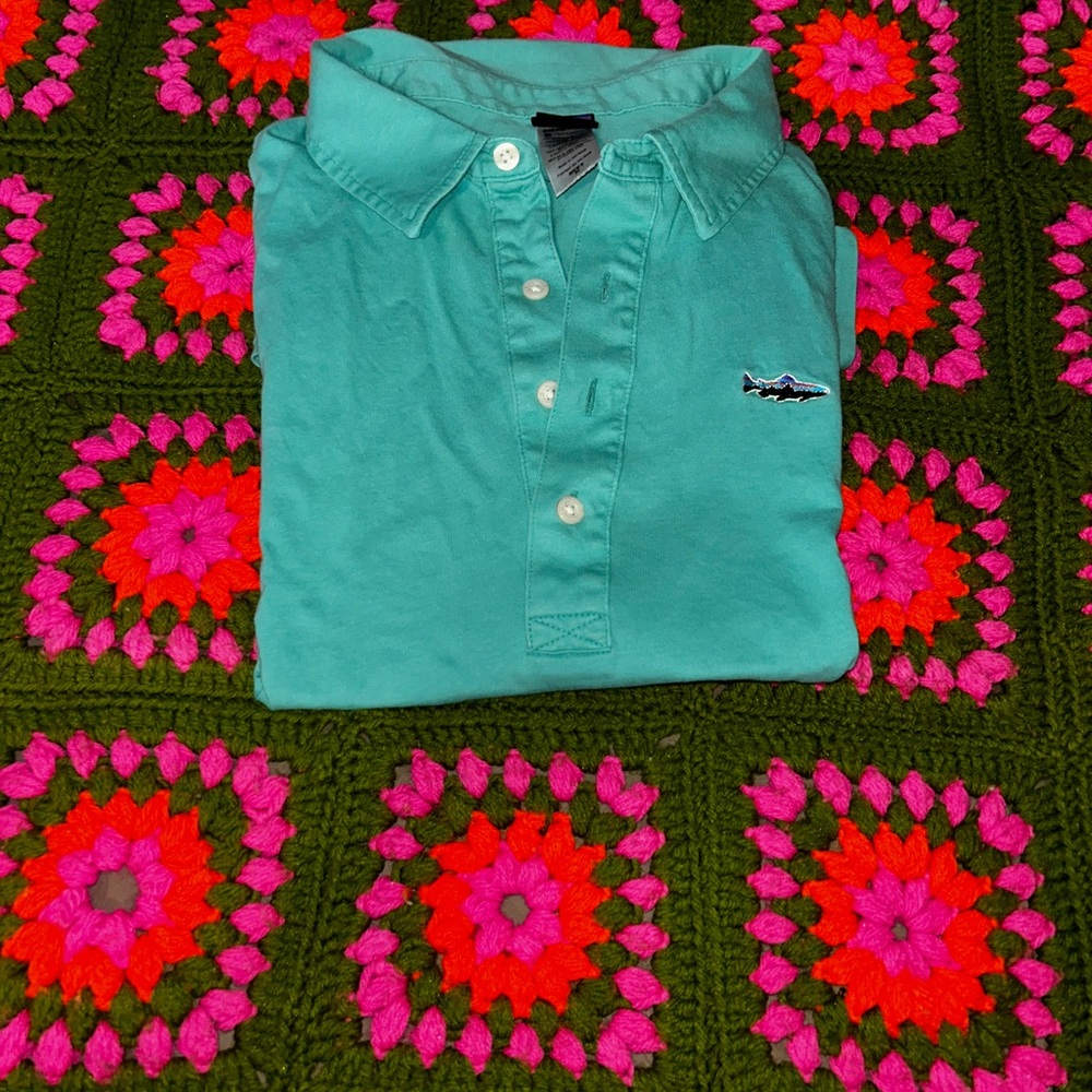 Patagonia Aqua Polo Shirt